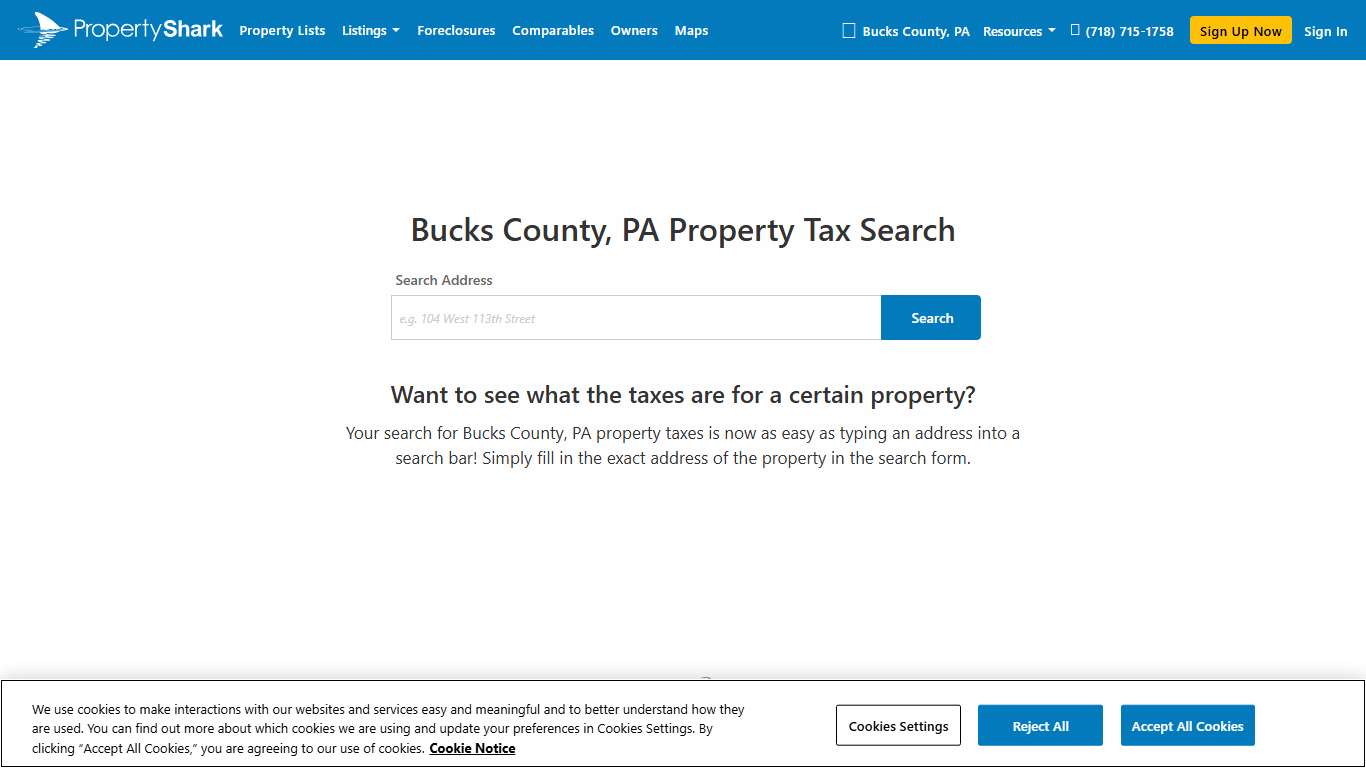 PA Property Tax Search PropertyShark