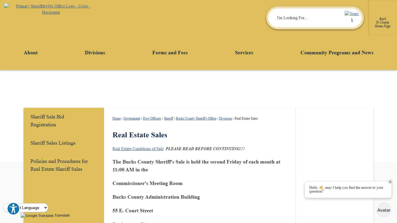 Real Estate Sales Bucks County, PA